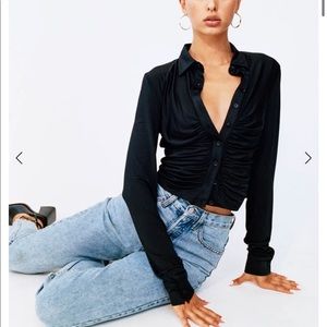 With jean Andy top size large in black